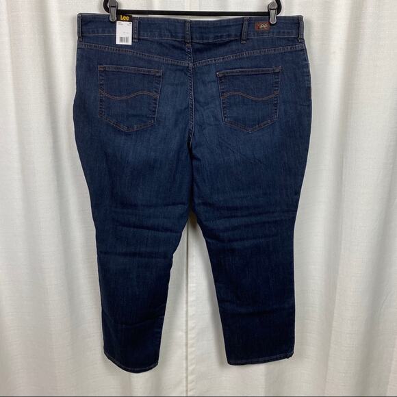 Lee Relaxed Fit Straight Leg Mid Rise Jeans Sz.24W Petite NWT - Picture 8 of 11
